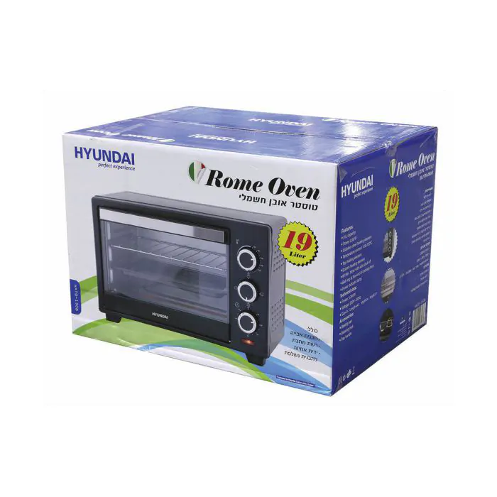 HATO-190B فرن كهرباء اسود HYUNDAI 19L 1280W ## 