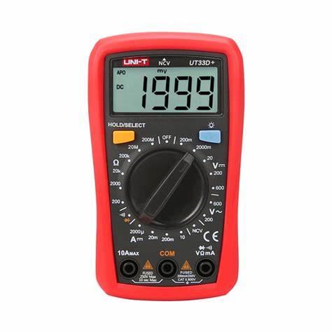 UT33B+ UT33D+ جهاز فحص مولتي ميتر احمر UNI-T UT33D 