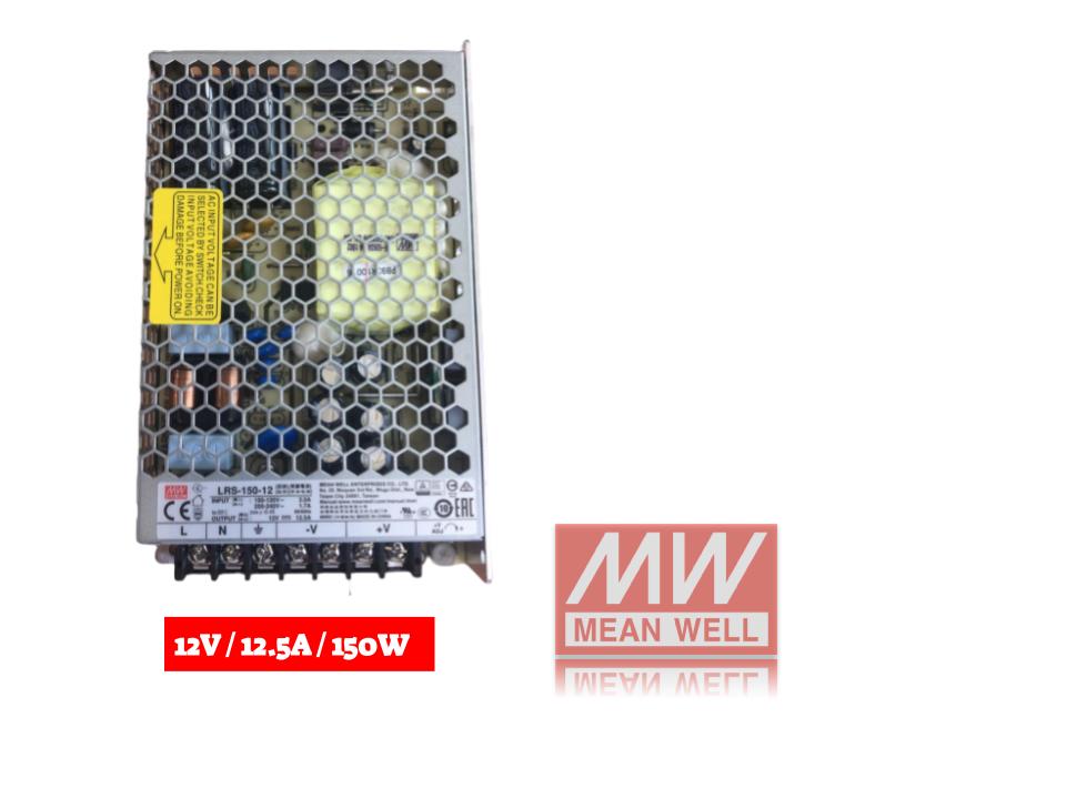 45612150  محول  Meanwell  150W 12.5A 12V ## 