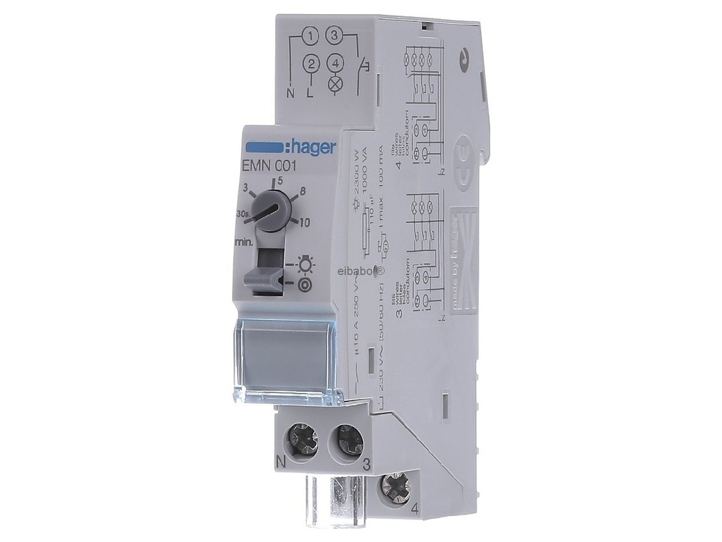 EMN001   تايمر درج   HAGER  بدون كفالة ## 
