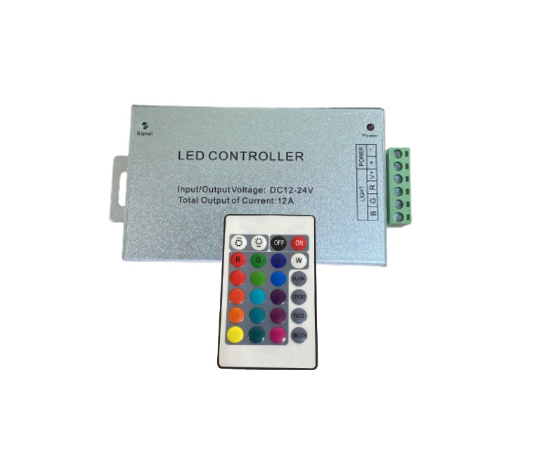 منظم كابل مضيء RGB مع ريموت 24A ## 