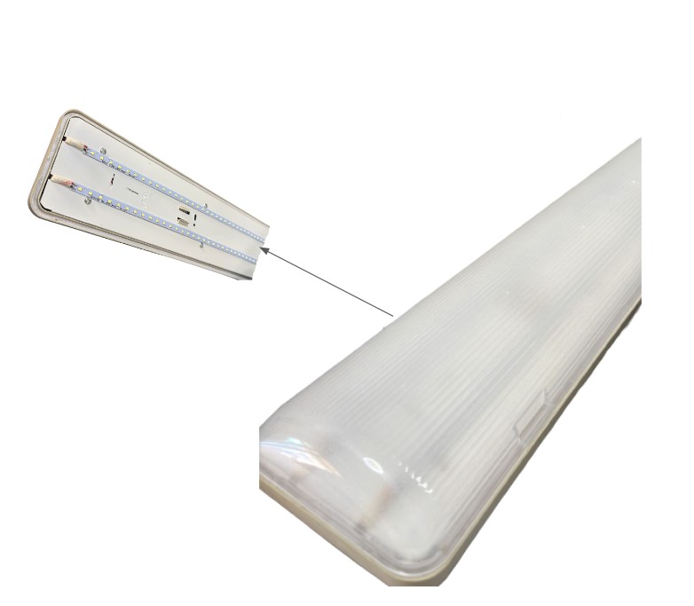 شصي مطري شريط لد IP65  ابيض## 