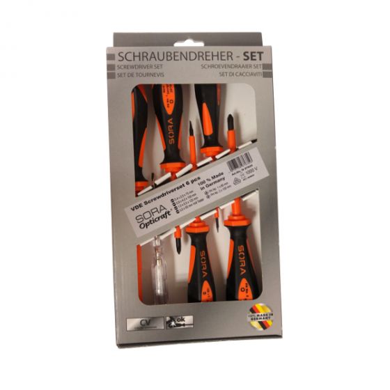 30870/52589 طقم مفكات الماني معزول 5 قطع + تستر & 