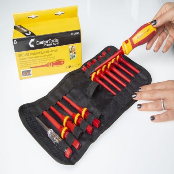 30319/52594 طقم مفكات 13 قطعة قابلة للتبديل1000V× 