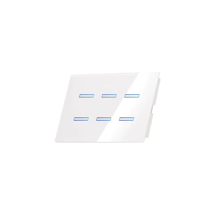 SW-4GEV6/W مفتاح /6 ابيض ذكي لعلبة /4 SEMICOM ## 