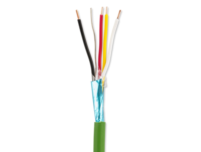 55700109061 كابل تحكم اخضر  2*2*0.8 KNX ##
