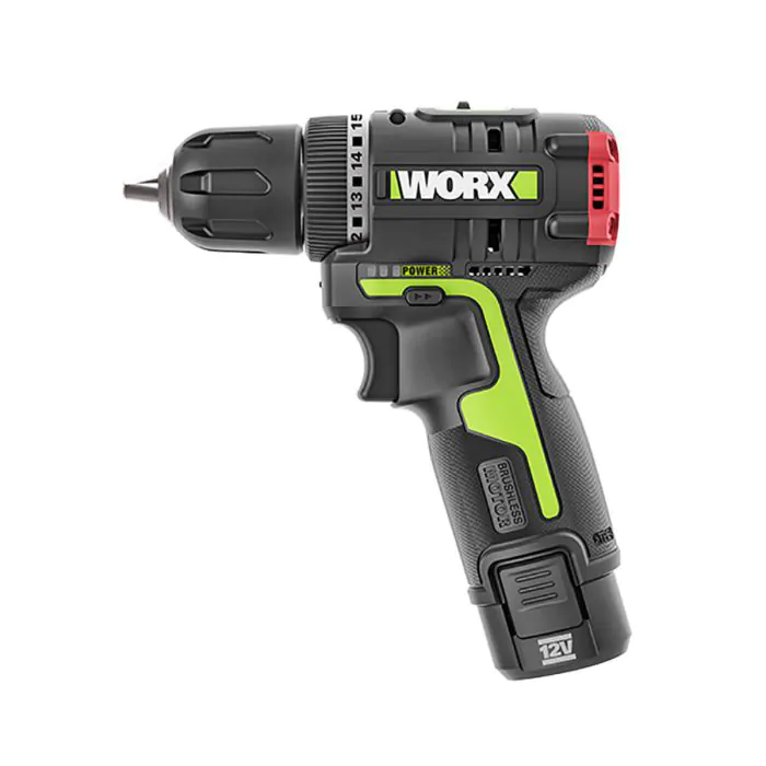 WU130 مفريجاه/مقدح مع بطارية WORX BRUSHLESS 12V 2Ah ## 