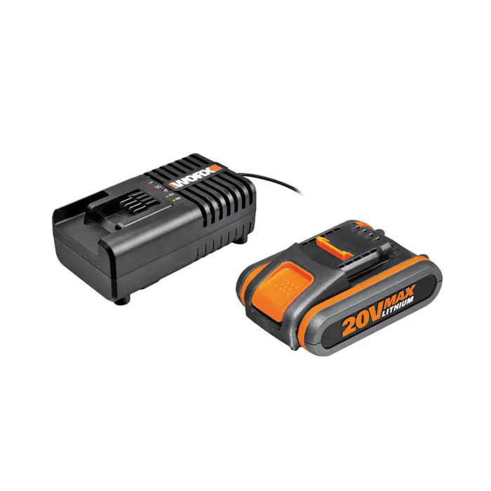WA3601 شاحن سريع مع بطارية WORX 20V 2Ah 