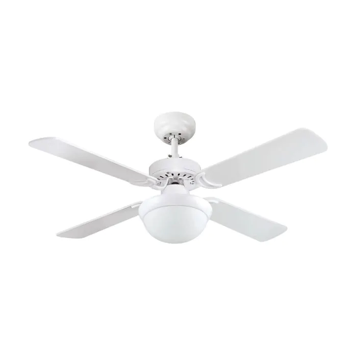 INT-L42043W/18CT مروحة سقف انارة مع ريموت ابيض SEMICOM DYNAMIC 42" CCT 18W ## 