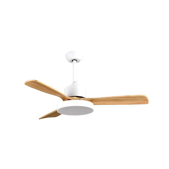 SM-3031WW48/25CT مروحة سقف انارة مع ريموت ابيض + خشبي SEMICOM EDIT 48" CCT 25W ## 