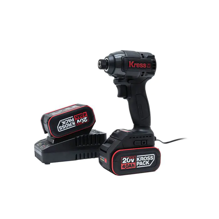KU280 مفريجاه امباكت مع بطاريتين KRESS 20V 4Ah ## 