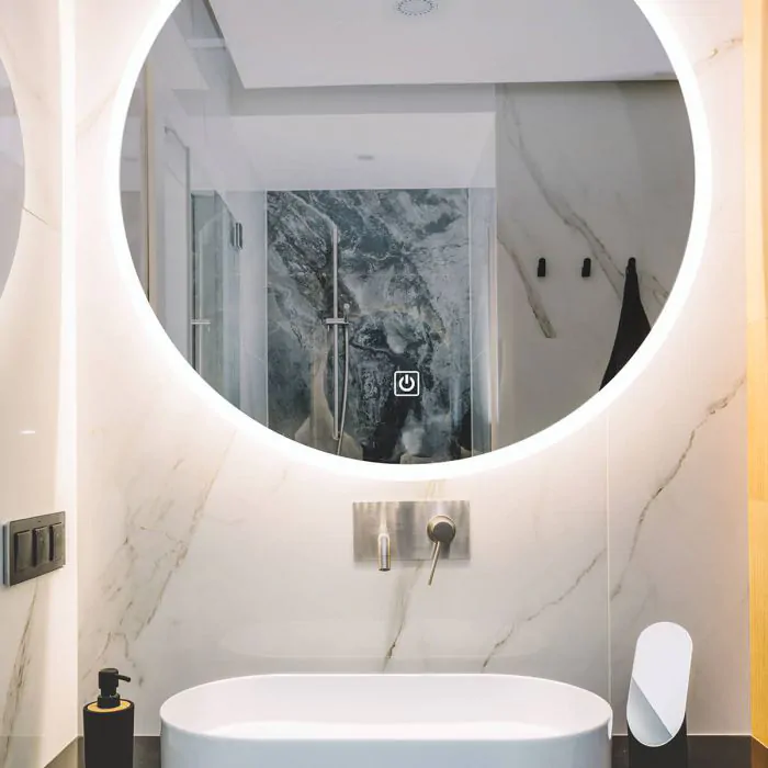 SM-M2R28/20CT مراة لد مدورة SEMICOM 20W 80CM ## 