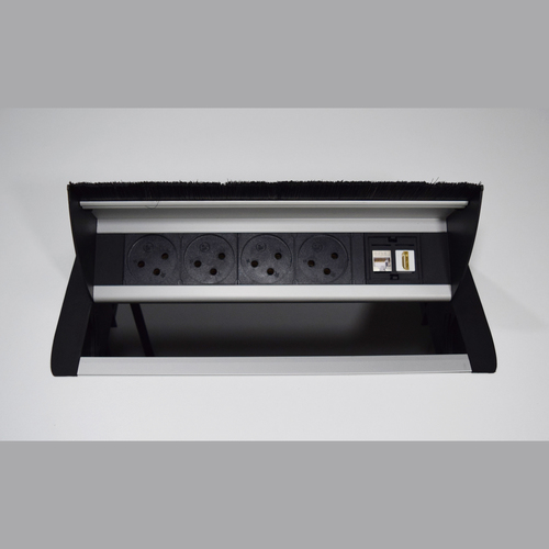 [00897868] IC-65 علبة مكتب 5 اباريز و حامل كستون /2 اسود eufficio Innera Classic ## 