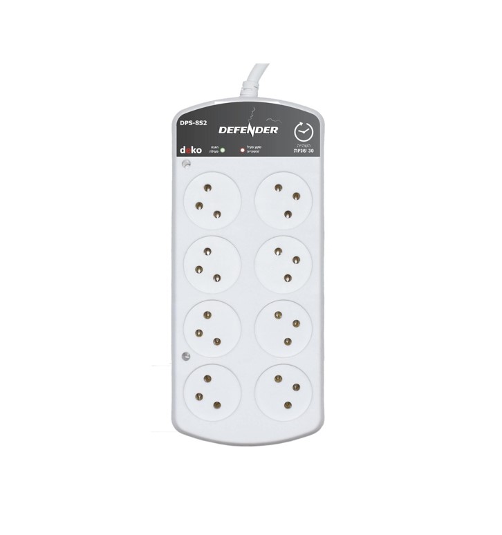 DPS-8S3 حماية برق موزع /8 مع انتظار 0.5 دقيقة مع كابل 1 متر DEKO ## 
