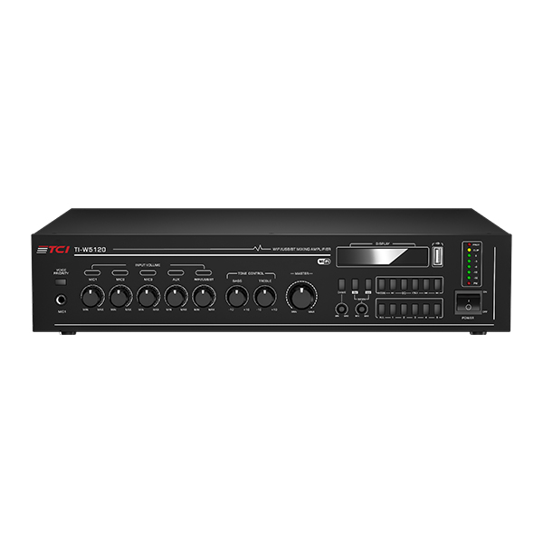 TI-W5120 WIFI/USB/BT Mixer Amplifier 5 ZONE 120W 