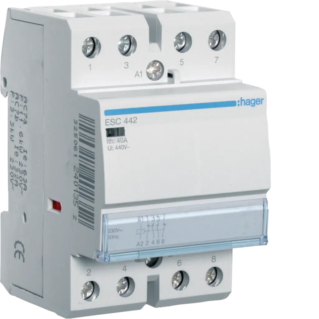 ESC442 كونتاكتور HAGER 40A 2NO+2NC ##