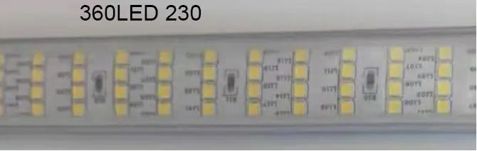 شريط لد تلزيق3خطوطSMD220V 360LEDوورم(100) ##