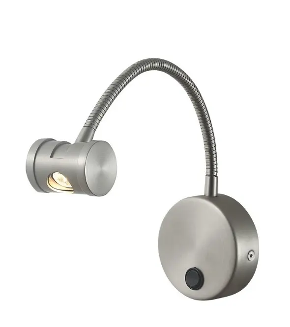 90294SATINوحدة انارة جنب شبات 3W 30K نكل GOLDEN##