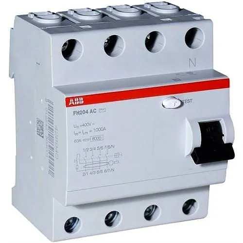 FH204 A-63/0.03 ارث ليكج ABB  4*63A #