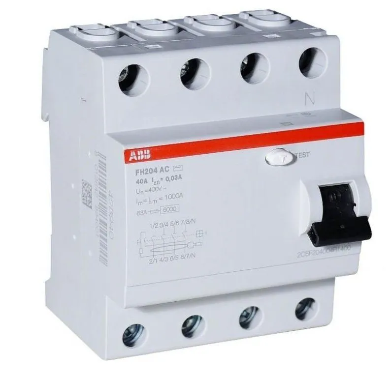 FH204 A-40/0.03 ارث ليكج ABB  4*40A ##
