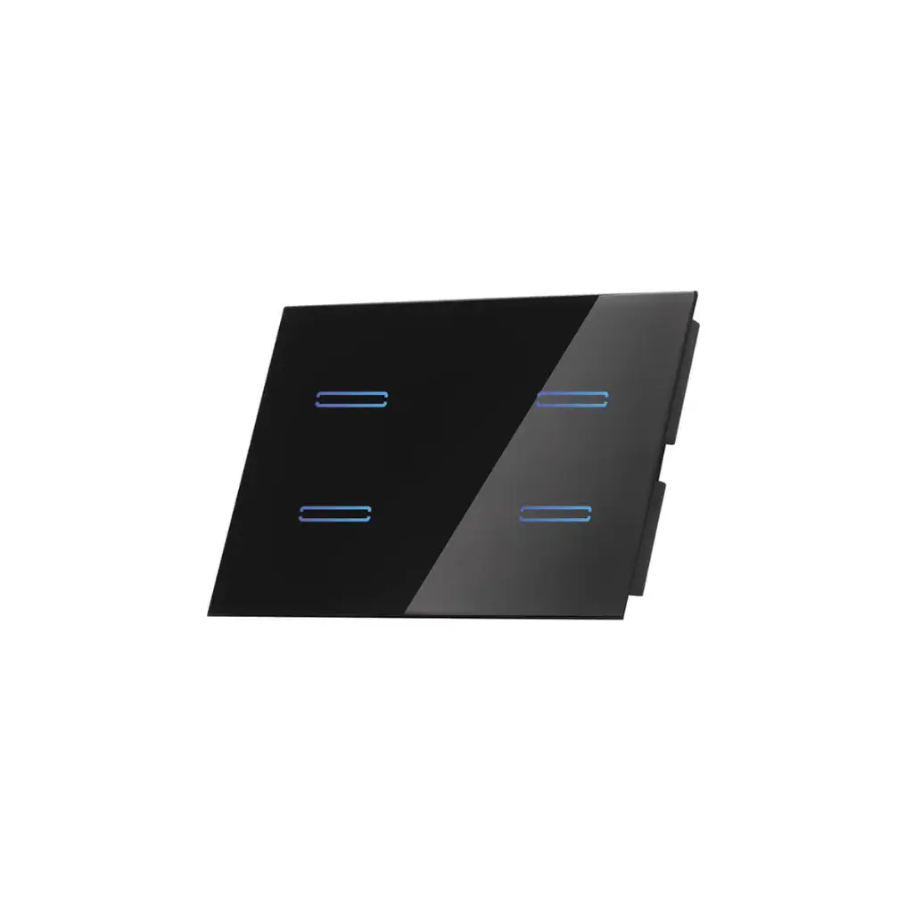 [00144321] SW-4GEV4/B مفتاح /4 اسود ذكي لعلبة /4 SEMICOM ##