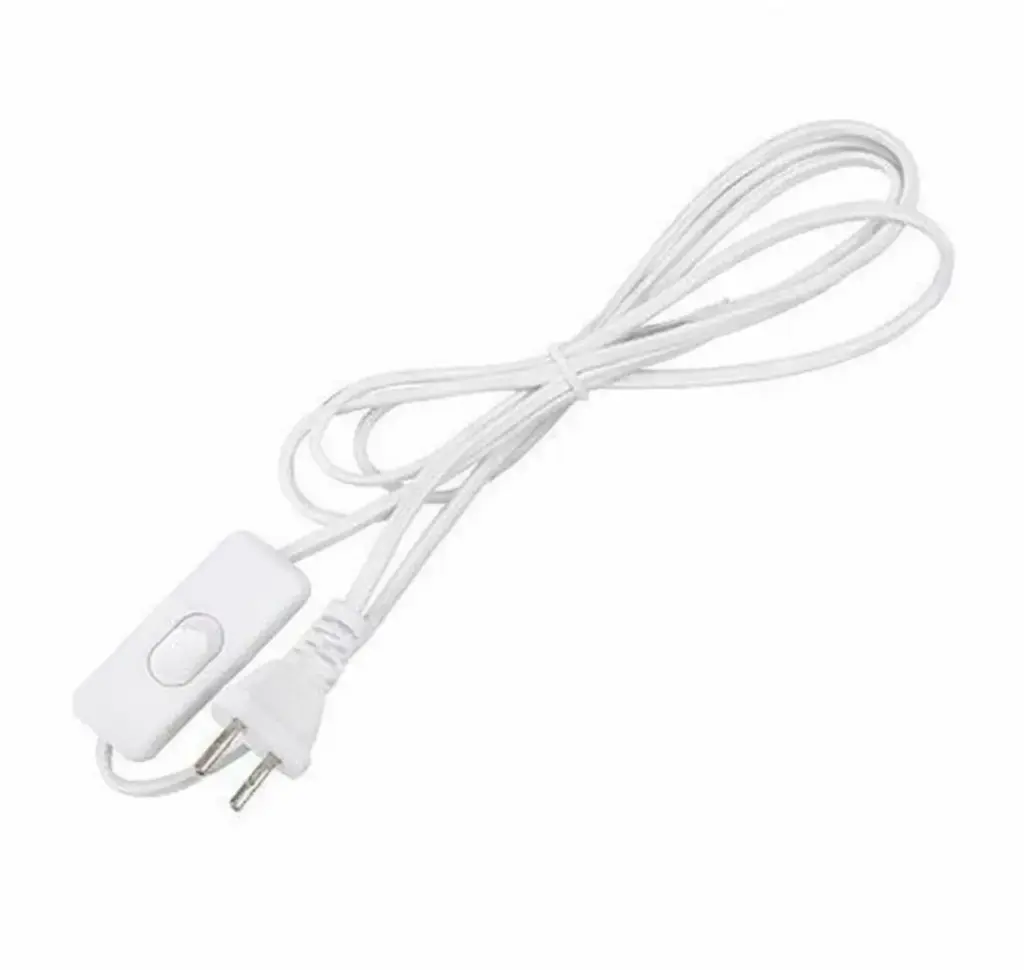 وصلة مع مفتاح 1.5متر ابيض تيبل لامب ##