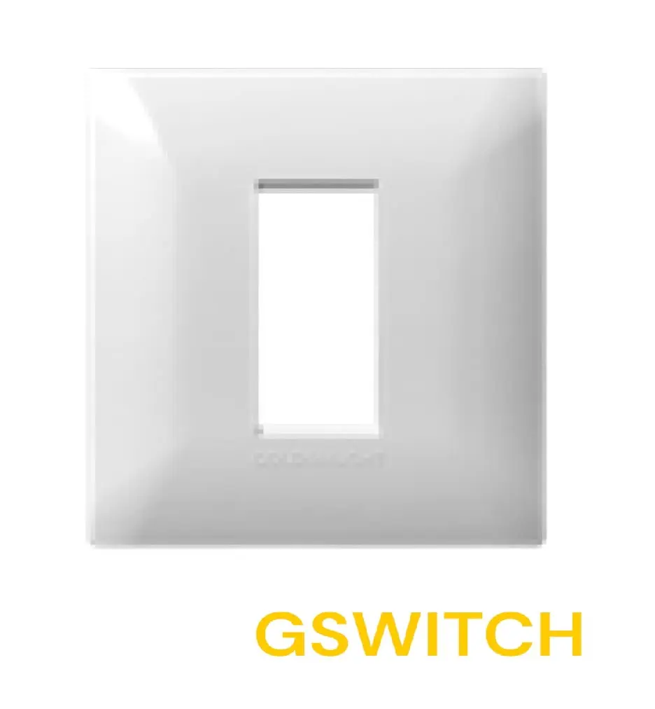 416005 اطار مربع علبة 55 /1 ابيض جولدن GSWITCH ##