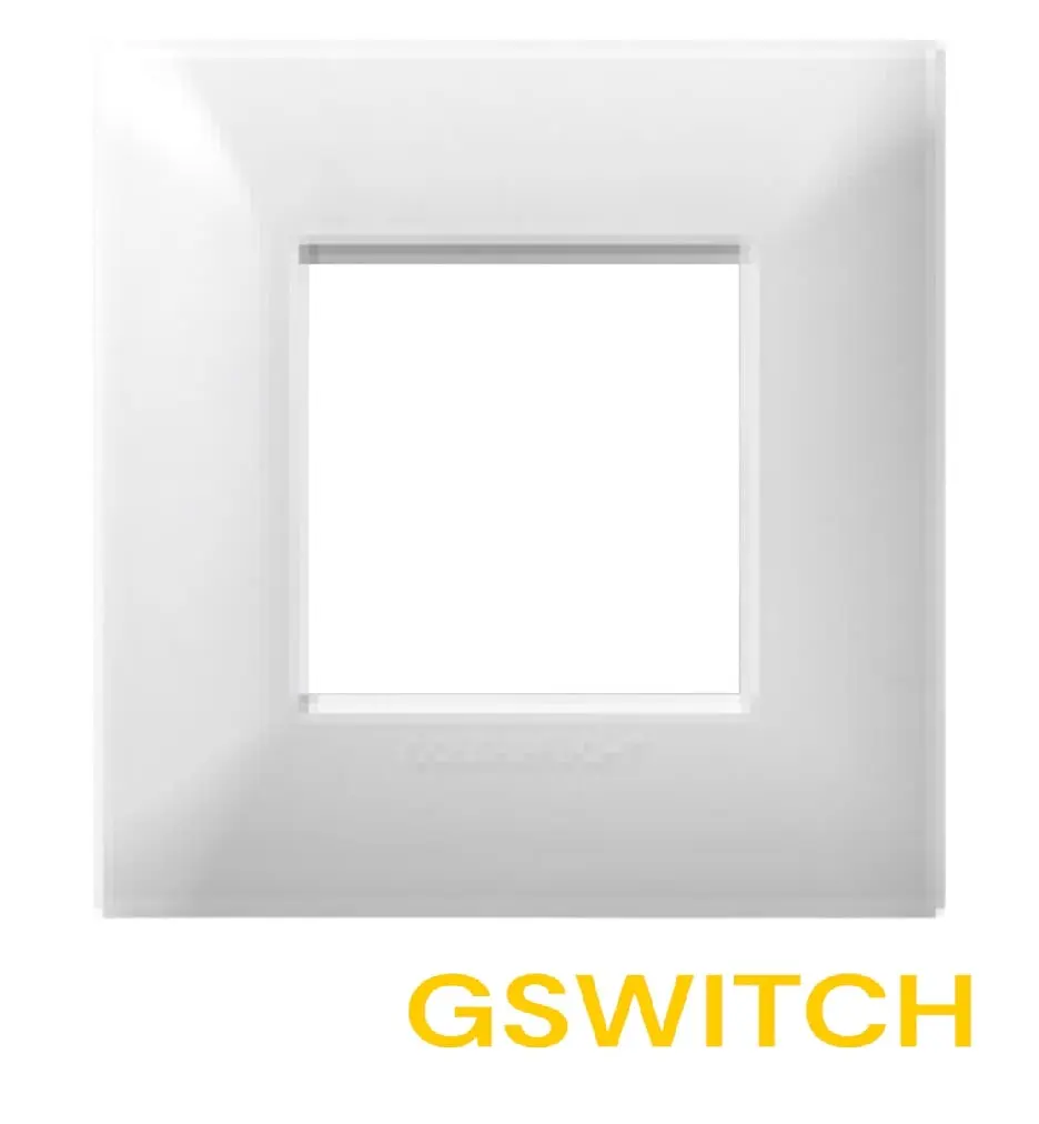 416007 اطار مربع علبة 55 /2 ابيض جولدن GSWITCH ##