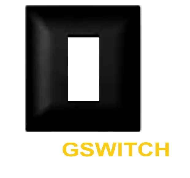 416075 اطار مربع علبة 55 /1اسود مط جولدنGSWITCH ##