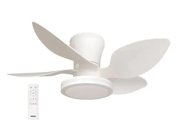 SM-FL1103W030/30CT مروحة سقف 30"مع ضوء CCT 30Wابيض