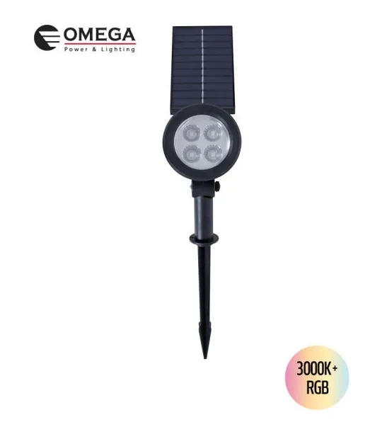 OM-SLR-SP6W-RGB-W دكران لد شمسي متغير الالوان ##