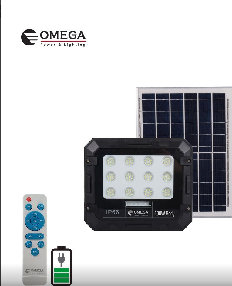 OM-SLR-HORNET-100W كشاف لد شمسيOMEGA HORNET 100W## 