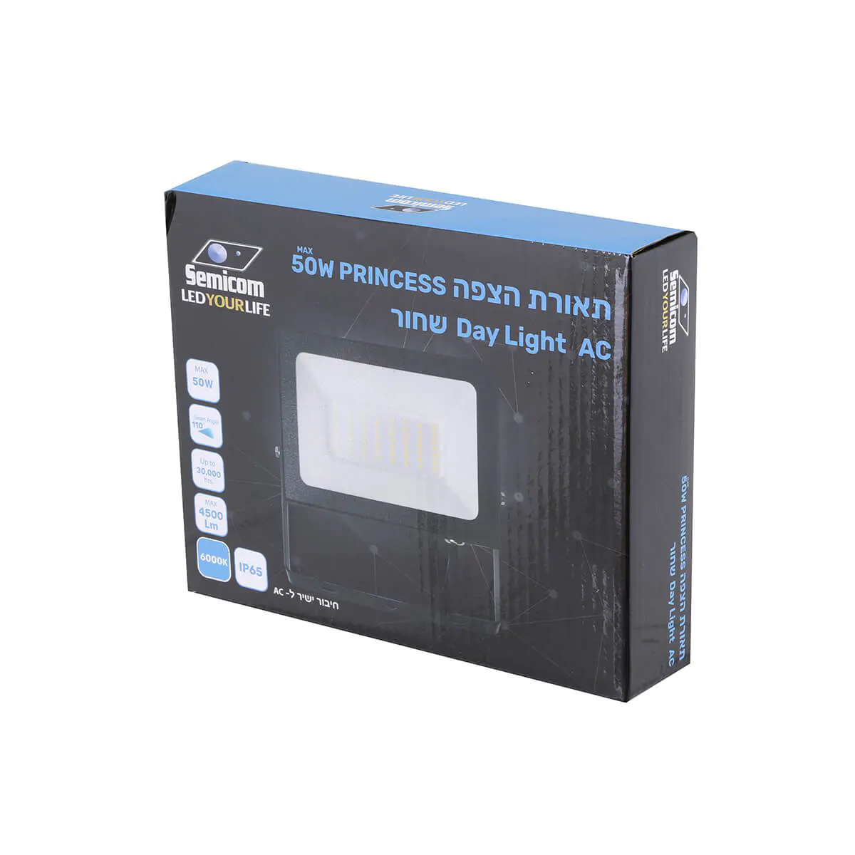 SM-XRFDJ50DL كشاف لد اسود سميكوم 50واط  PRINCESS## 