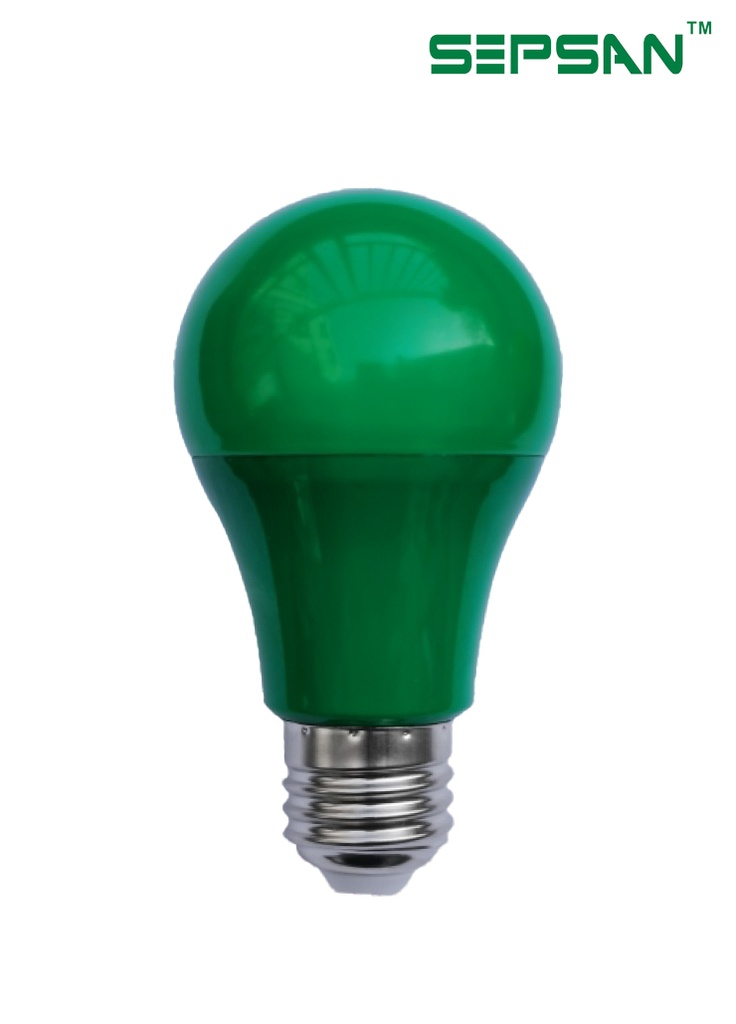 600209  لمبة لد اخضر SEPSAN GREEN W9 سبسان(100)## 