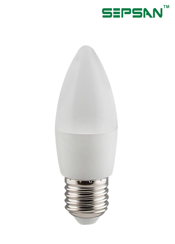 606627 لمبة بلحة  SEPSAN 6000K 6W E27 سبسان(100)## 