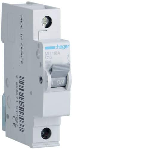 MU120   قاطع  HAGER 1*20 A ## 