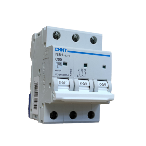 NXB-63  50/3/C 6KA  قاطع CHINT 3*50A تيكن ## 