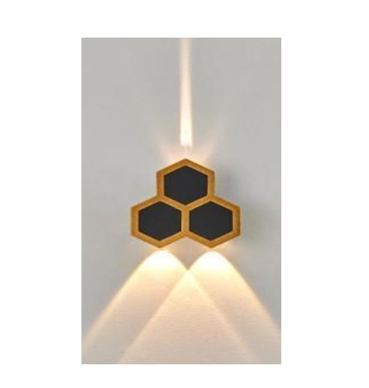 8340345اب داون خليةهرم اسود+ذهبيSEPSAN IP65 3K3W## 