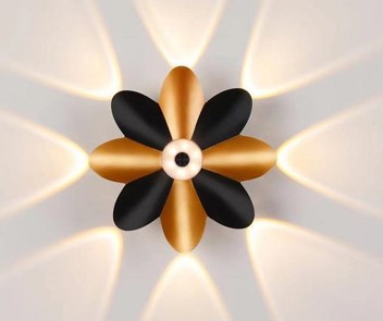 8380945اب داون فراشة اسود+ذهبي SEPSAN IP65 3K 9w## 