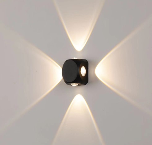 8340405 اب داون اسود مضلع SEPSAN IP65 3K 4W##      