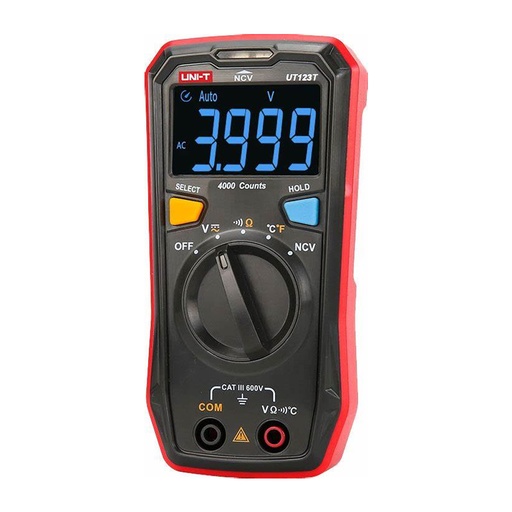 [0010.123] UT123T  جهاز فحص مولتي ميتر احمر UNI-T UT123T ## 