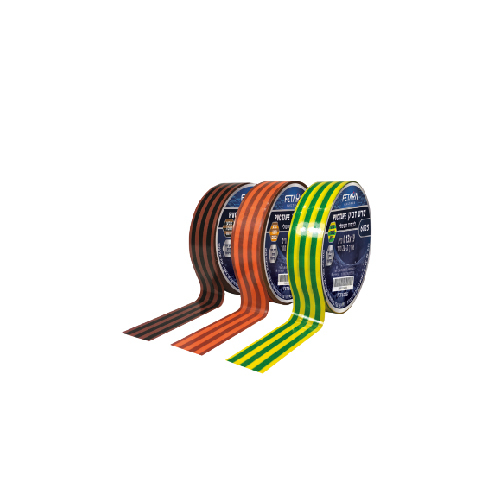 [00006026 ] MET21A01101   تب لاصق 20 م مخطط  بني اسود 6026 ## 