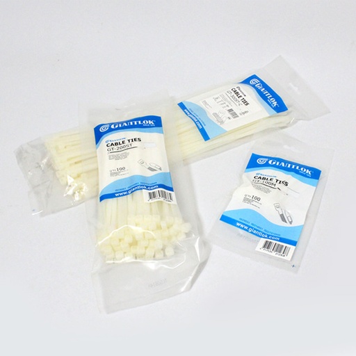 [00025100 ] FL25100 مرابط بلاستيك 10سم GIANTLOK 2.5*100 ابيض## 