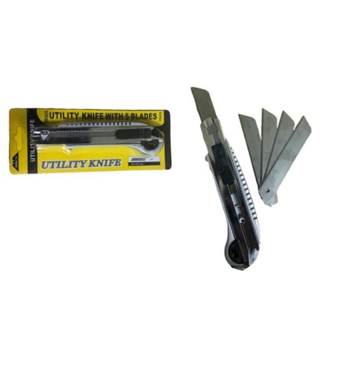 [0007.605]   DK605  سكين ياباني فضي مع نصلات ((12))$$ 