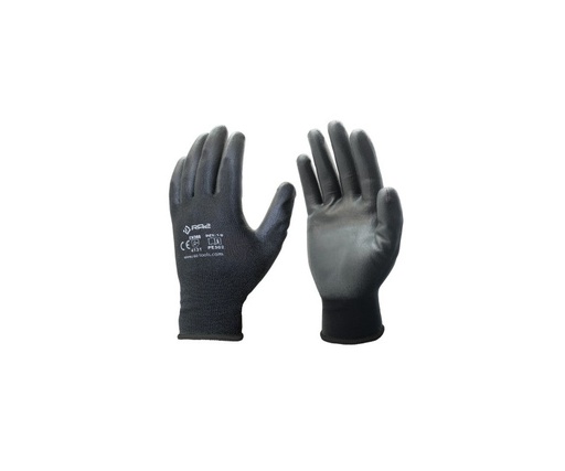 [05059910 ] 935059910 PE302 كفوف عادي اسود XL 10  راز ## 