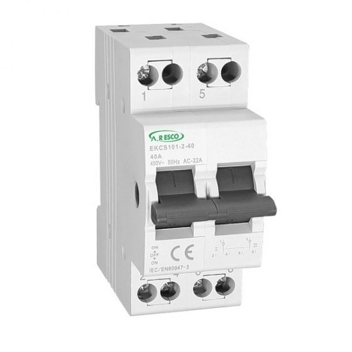 [00101517] 101517 مفتاح تبديل 1-0-2 ارسكو A R ESCO 2*40A ## 