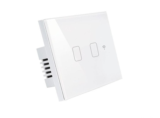 [00734574 ] WF3-SWTC-2G-WH مفتاح /2 ذكي ابيض لعلبة /3 اوميجا## 