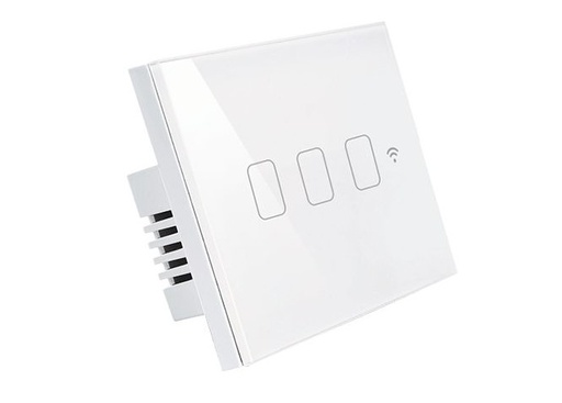 [00335236] WF3-SWTC-3G-WH مفتاح /3 ذكي ابيض لعلبة /3 اوميجا## 