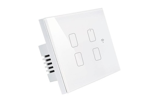 [00920662 ] WF3-SWTC-4G-WH مفتاح /4 ذكي ابيض لعلبة /3 اوميجا## 