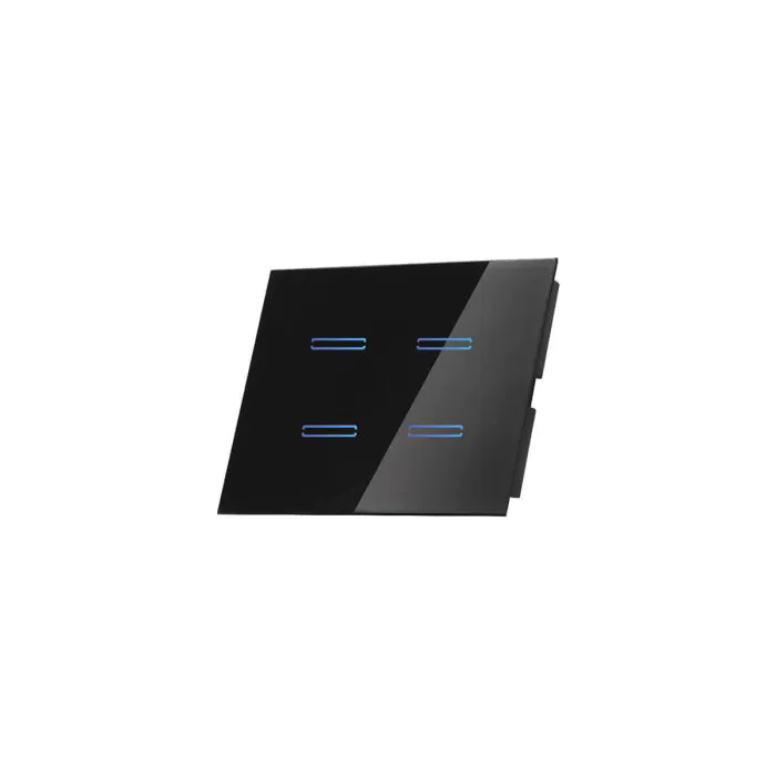[00131482] SW-3GEV4/B مفتاح /4 اسود ذكي لعلبة /3 SEMICOM ## 